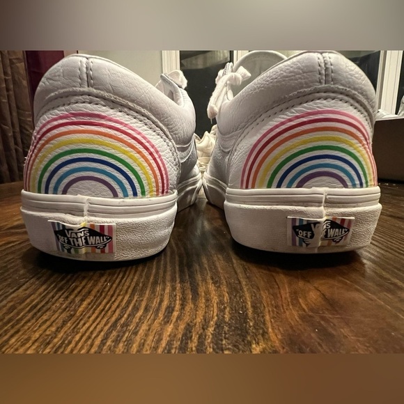 Vans x Flour Shop Rainbow Leather Low Top Sneakers - Picture 9 of 10